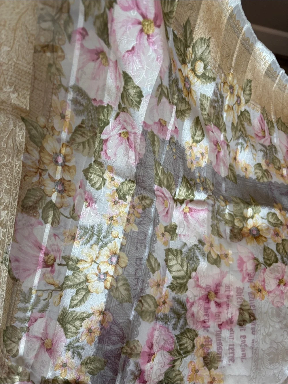VINTAGE SILK Scarf Bundle and Cotton Handkerchief (Pierre Cardin/Nina Ricci)